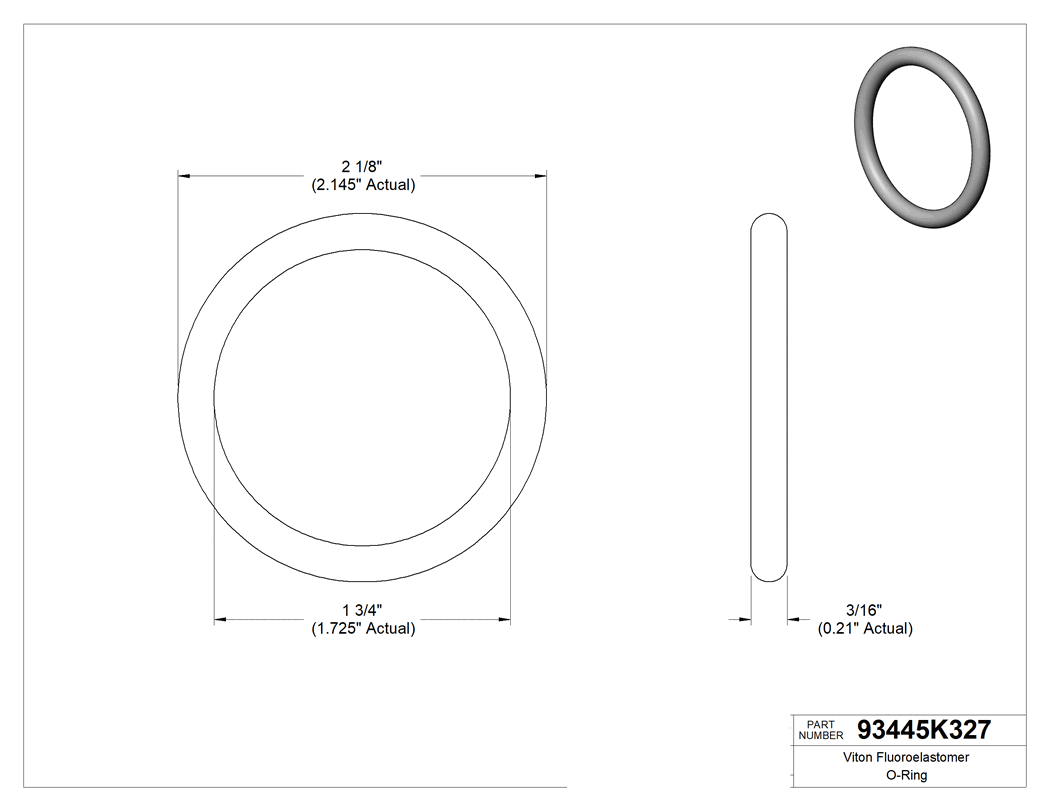 Technical drawing - 93445K327